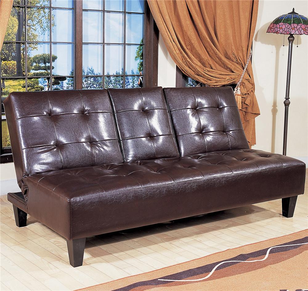 Crown Mark Futons & Daybeds Adjustable Sofa with Snack Tray Miskelly